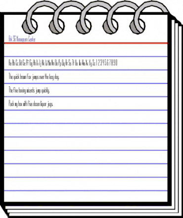 ArkSGC MonogramCenter animated font preview