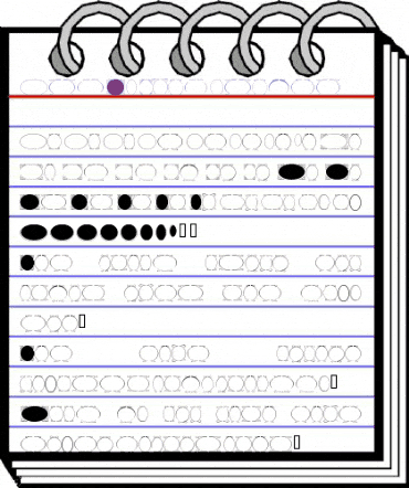 ArkSG OvalFrames animated font preview