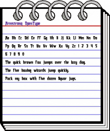 Armstrong Regular animated font preview