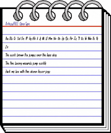 Artesy FREE Regular animated font preview