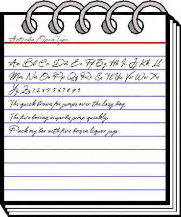 Articha Regular animated font preview