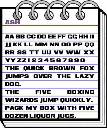 Ash Regular animated font preview