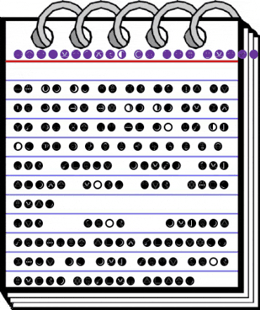 AstrotypeN LT Std DotOutline Regular animated font preview
