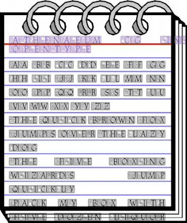 Athenaeum CG Initial Regular animated font preview