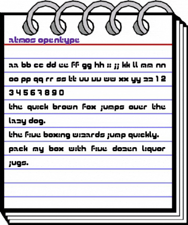 Atmos Regular animated font preview