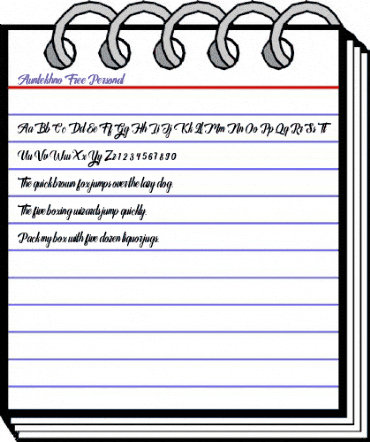 Auntekhno Script Free Regular animated font preview