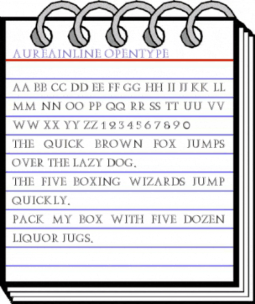Aurea Inline animated font preview