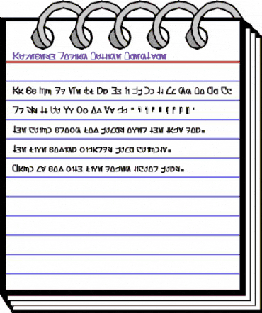 Aurebesh_Rodian Outline animated font preview