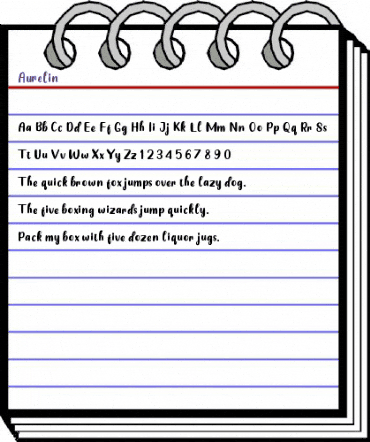 Aurelin Regular animated font preview