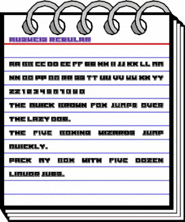 Ausweis Regular animated font preview