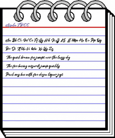 Azala FREE Regular animated font preview