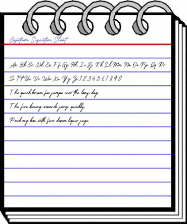 Capetown Signature Slant Regular animated font preview