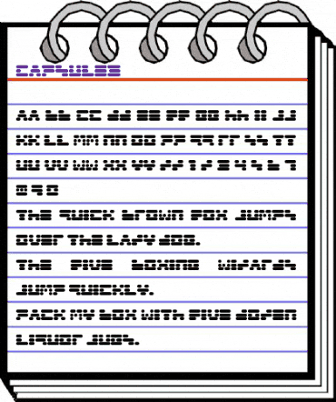 Capsule3 Regular animated font preview