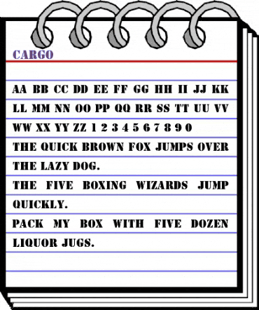 Cargo Regular animated font preview
