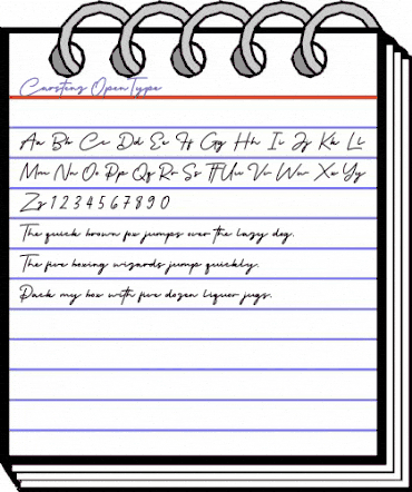 Carstenz Regular animated font preview