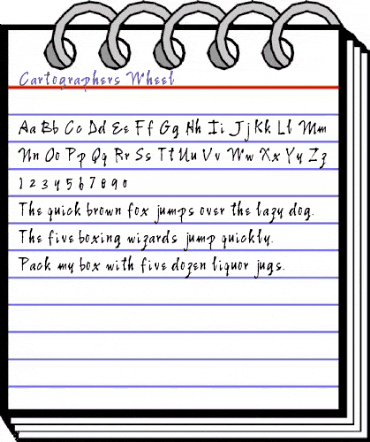 Cartographers Wheel animated font preview