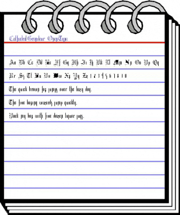 CathedralGrandeur Regular animated font preview