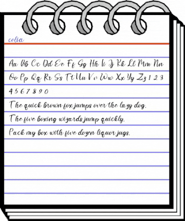 celia Regular animated font preview