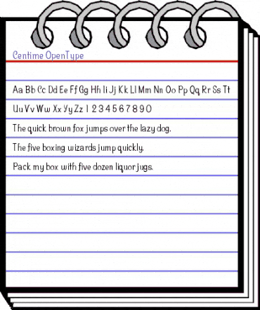 Centime Regular animated font preview