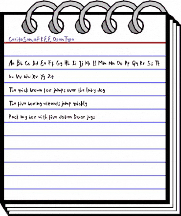 Cerita Senja FREE Regular animated font preview