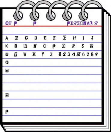 CF Punk Posters PERSONAL Regular animated font preview