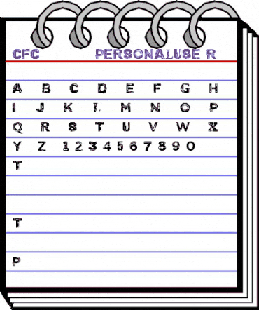 CF Cyborg PERSONAL USE Regular animated font preview