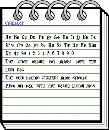 Chaillot Regular animated font preview