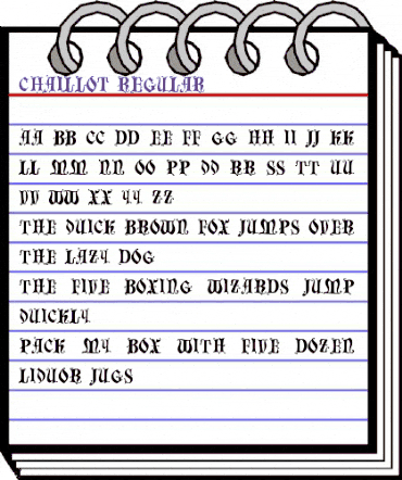 Chaillot Regular animated font preview