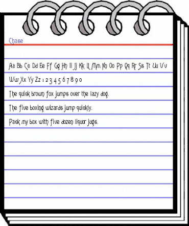 Chase Regular animated font preview