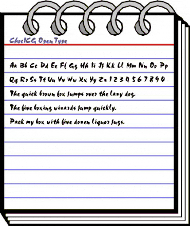 ChocICG Regular animated font preview