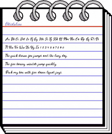 Christaline Regular animated font preview