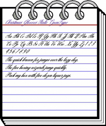 Christmas Glooves Italic Regular animated font preview