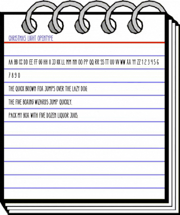 Christmas Light Regular animated font preview