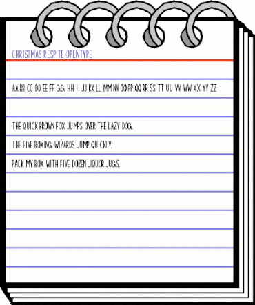 Christmas Respite Regular animated font preview