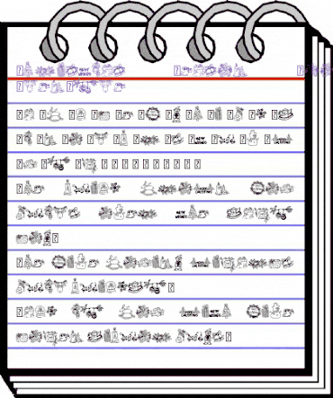 Christmas Season Doodle_DEMO Regular animated font preview