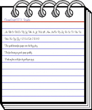 ChromaScriptSSK Regular animated font preview