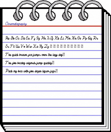 Chromatography Regular animated font preview