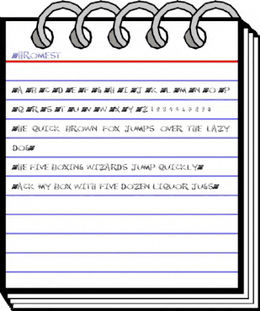 chromest Regular animated font preview