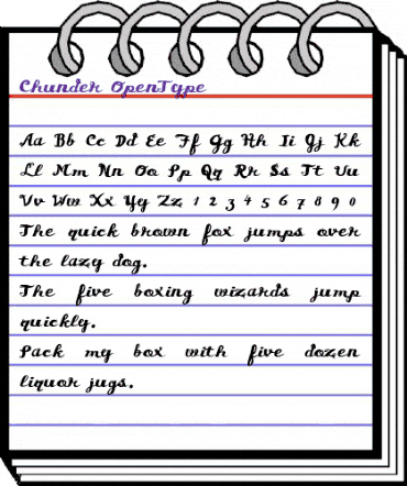 Chunder Regular animated font preview