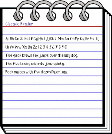 Ciscopic Regular animated font preview