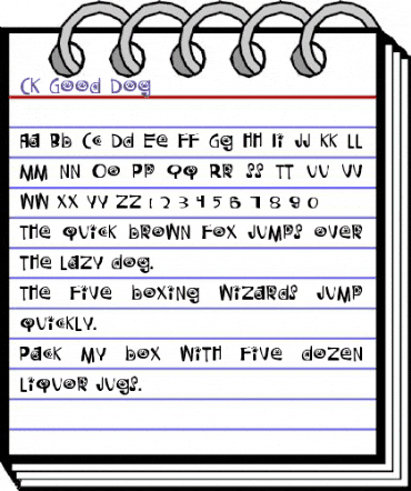 CK Good Dog Regular animated font preview