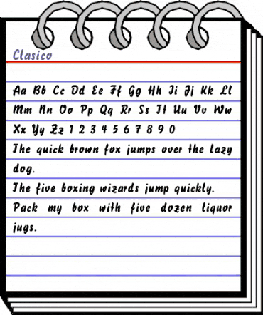 Clasico Regular animated font preview