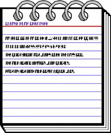 Clease Plap Regular animated font preview