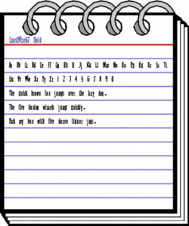 CoastWise67 Bold animated font preview