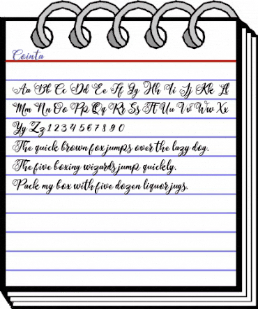 Cointa Regular animated font preview