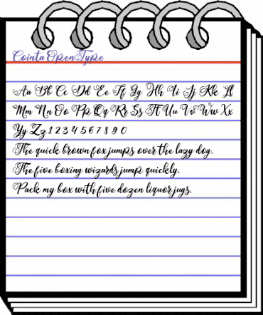 Cointa Regular animated font preview