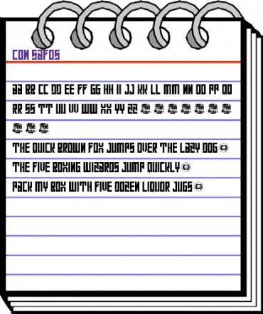 Con Safos Regular animated font preview