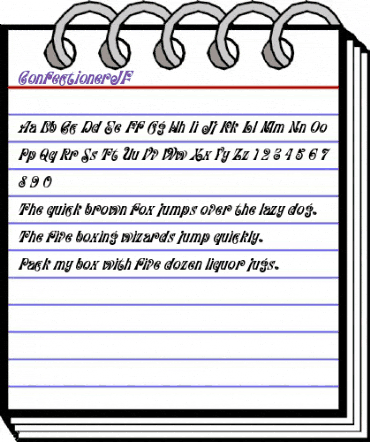 ConfectionerJF Regular animated font preview