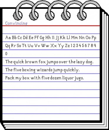 Convincing Regular animated font preview