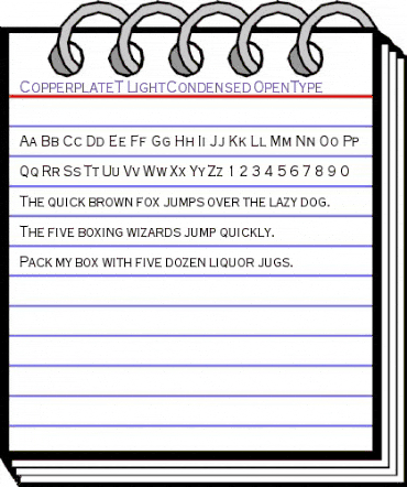 CoppeTLigCon Regular animated font preview